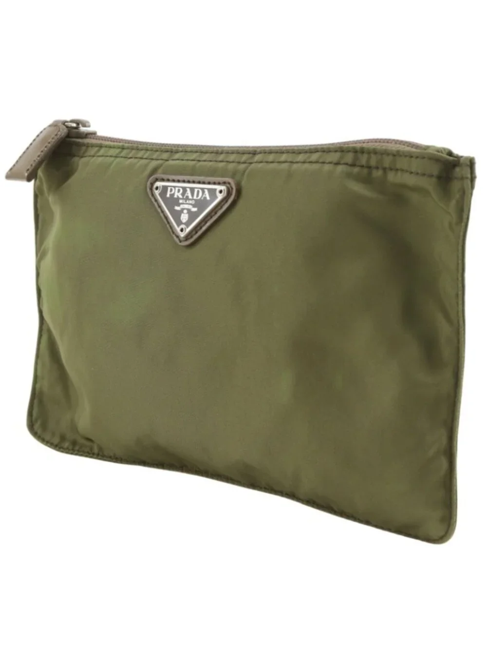 Prada Nylon Khaki Pouch